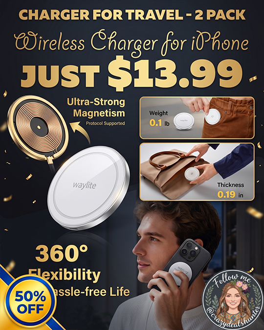 Wireless Charger for iPhone Only $13.99 (Regularly $27.99)