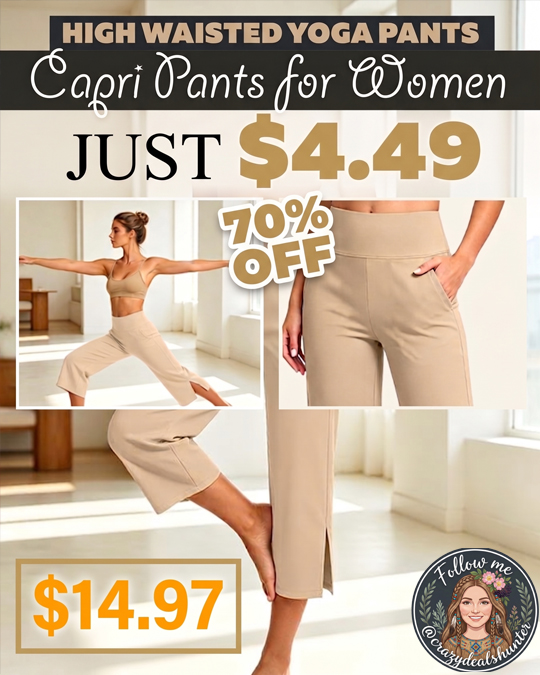 Capri Pants for Women Only $4.49 (Regularly $14.97)