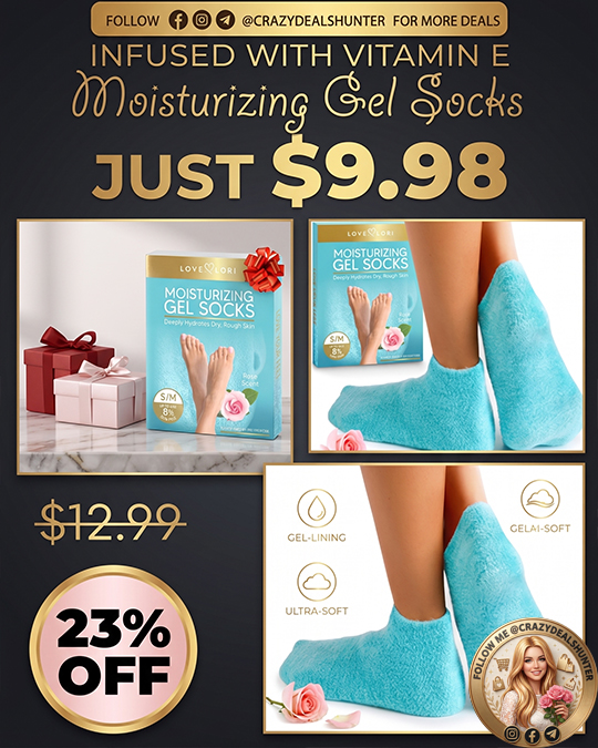 Moisturizing Gel Socks Only $9.98 (Regularly $12.99)
