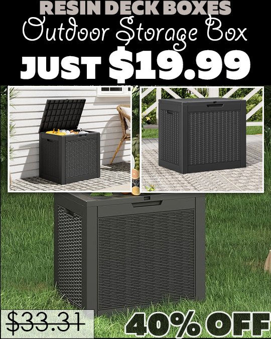 Outdoor Storage Box Only $19.99 (Regularly $33.31)