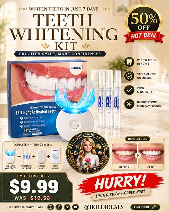 Teeth Whitening Kit Only $9.99 (Regularly $19.98)