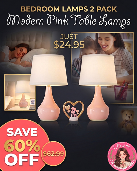 Modern Pink Table Lamps Only $24.94 (Regularly $62.99)