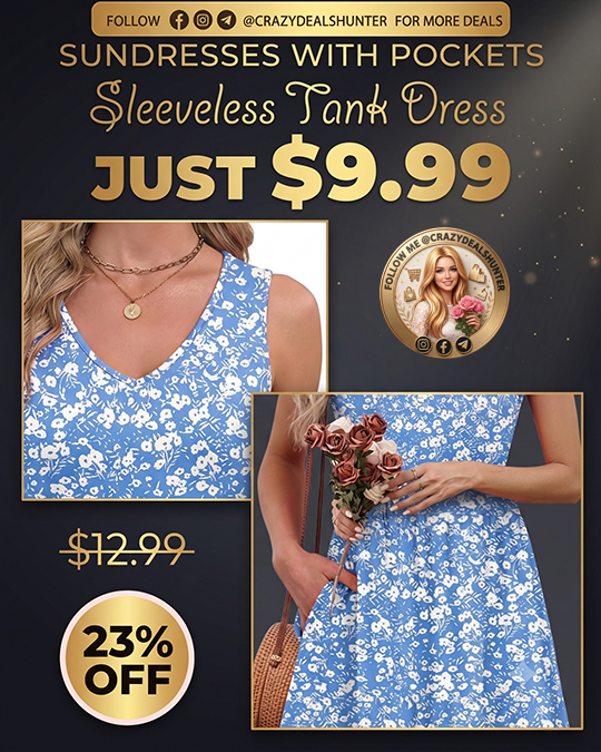 Sleeveless Tank Dress Only $9.99 (Regularly $12.99)