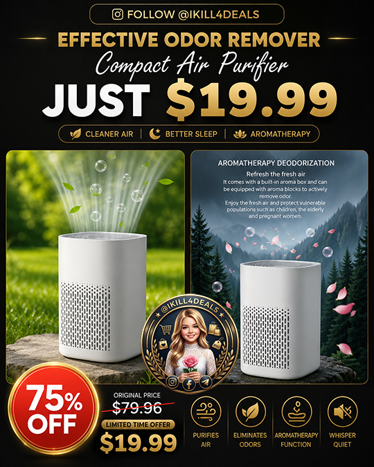 Compact Air Purifier Only $19.99 (Regularly $79.96)
