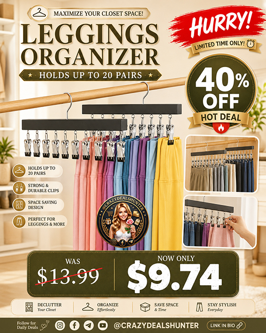 Leggings Organizer Only $9.74 (Regularly $13.99)