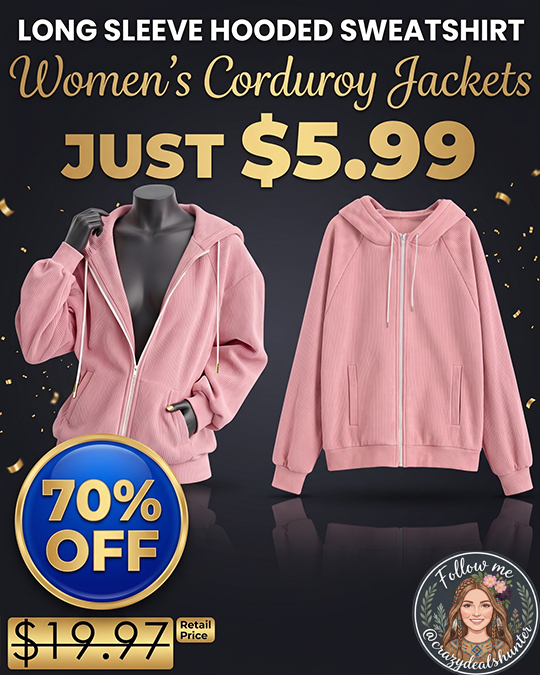 Women's Corduroy Jackets Only $5.99 (Regularly $19.97)