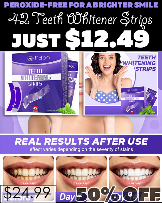 42 Teeth Whitener Strips Only $14.39 (Regularly $24.99)