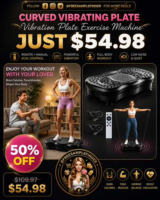Vibration Plate Exercise Machine Only $54.98 (Regularly $109.97)