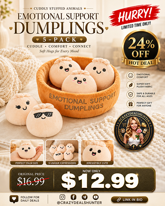 Emotional Support Dumplings 5-Pack Only $12.99 (Regularly $16.99)
