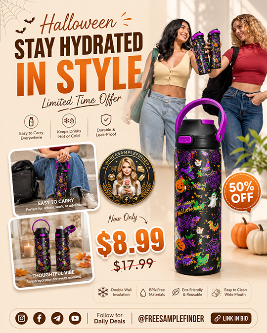 Halloween Water Bottles Only $8.99 (Regularly $17.99)
