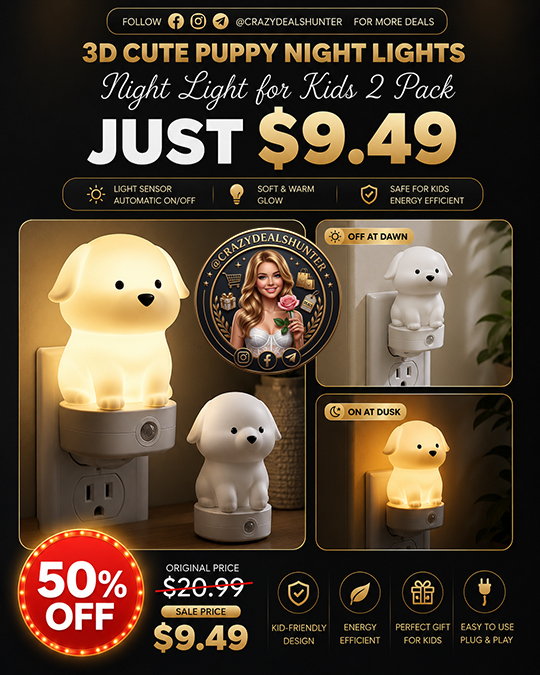 Night Light for Kids 2 Pack Only $9.49 (Regularly $20.99)