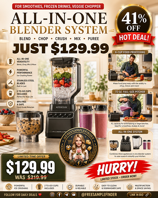 All-in-One Blender System Only $129.99 (Regularly $219.99)