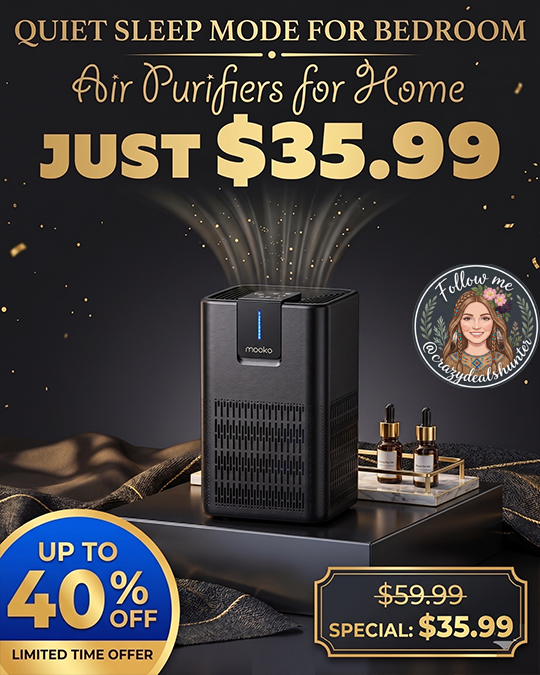 Air Purifiers for Home Only $35.99 (Regularly $59.99)
