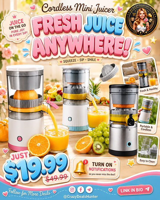 Cordless Mini Juicer Only $19.99 (Regularly $49.99)