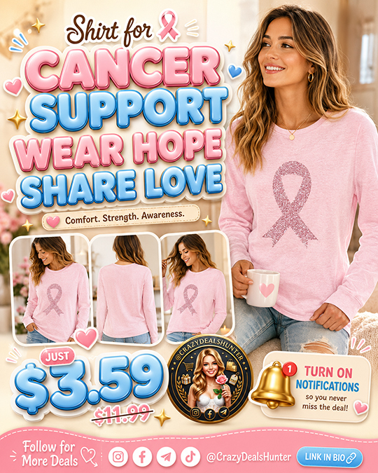 Shirt for Cancer Support Only $3.59 (Regularly $11.99)
