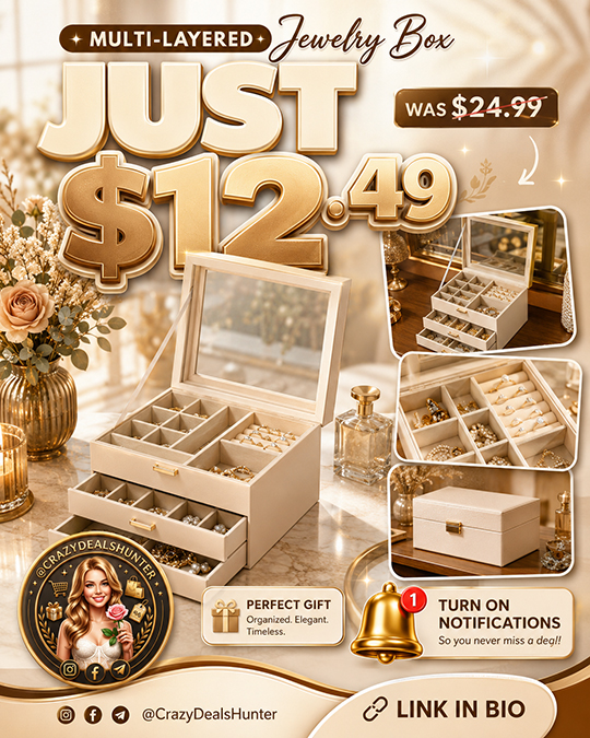 Multi-Layered Jewelry Box Only $12.49 (Regularly $24.99)