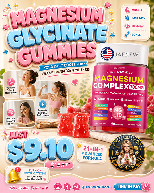 Magnesium Glycinate Gummies Only $9.10 (Regularly $15.17)
