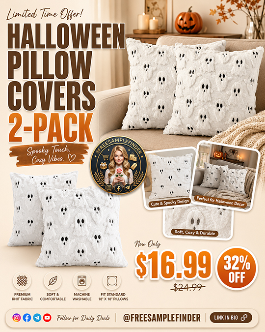 Halloween Pillow Covers - 2 Pack Only $16.99 (Regularly $24.99)